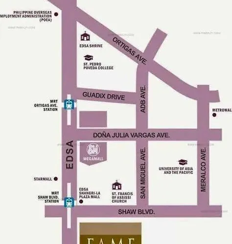 Fame Residences Mandaluyong 1 Bedroom With Two Big Tv With Balcony Apartment Manila